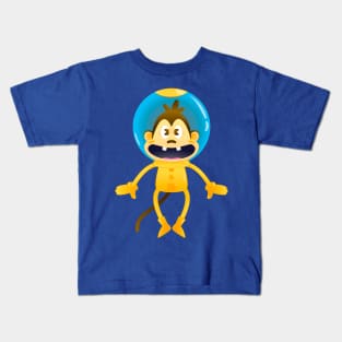 Astronaut Monkey Kids T-Shirt